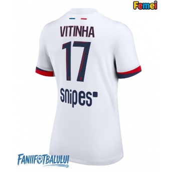 Paris Saint-Germain Vitinha #17 Tricou Fotbal Replică 2025-26 Femei Deplasare